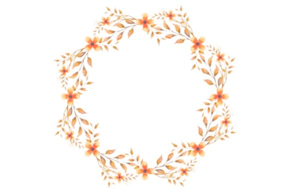 Hand Painted Watercolor Floral Leaves Illustrations