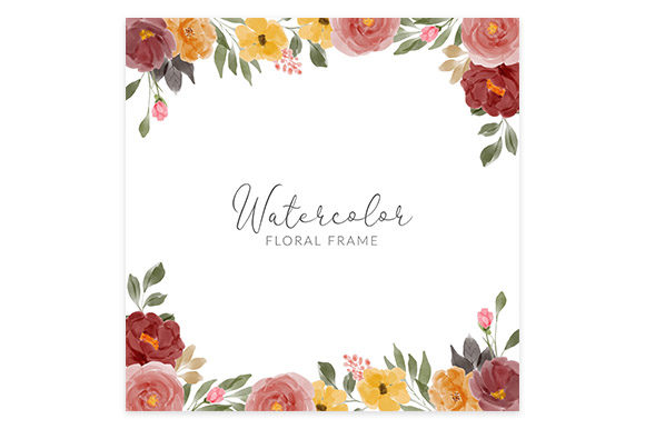 Review: Watercolor Rose Floral Square Border for Embroidery