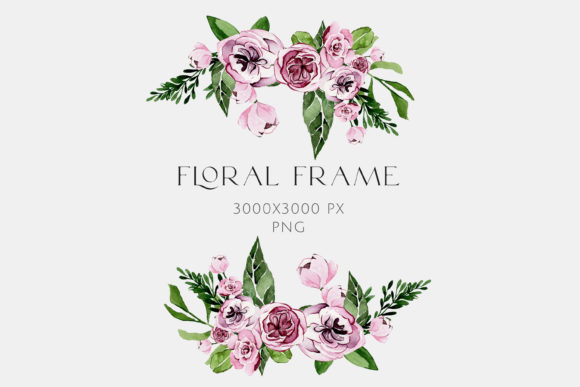 Watercolor Beautiful Floral Bouquet Illustrations