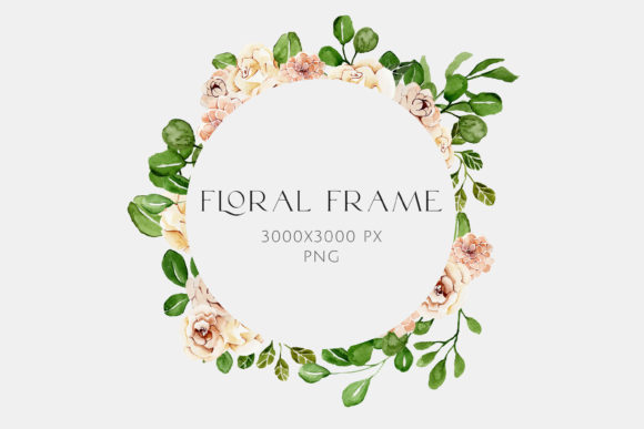 Watercolor Festive Floral Wreath Illustrations Review